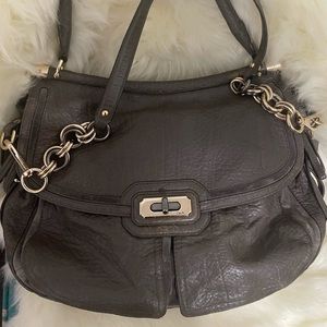 Coach taupe handbag
